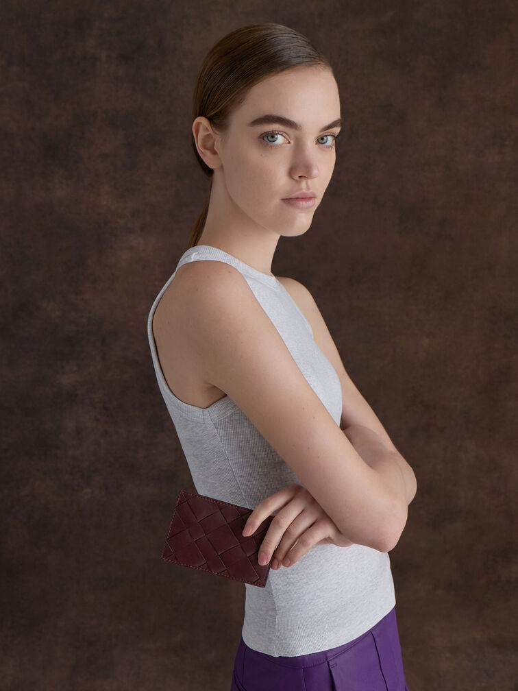 Ví dáng dáng gập Ivette, Wineberry Red, hi-res