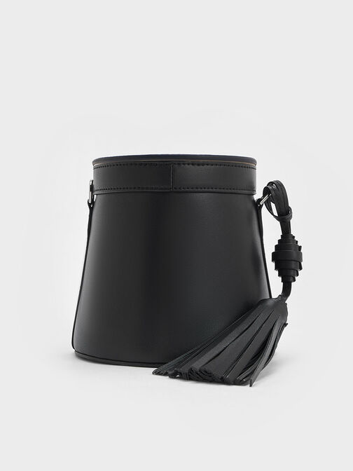 Túi bucket hình trụ Sianna, Noir, hi-res