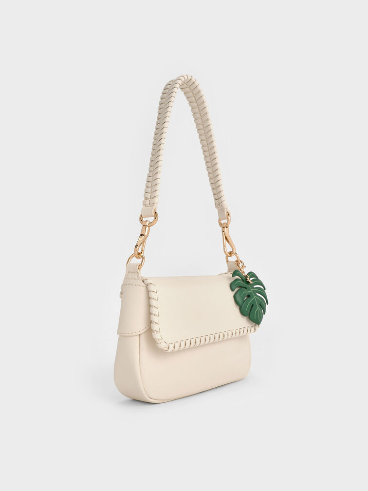 Blume Braided Shoulder Bag, Cream, hi-res
