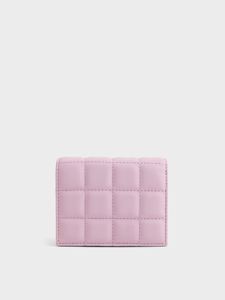 Cassia Quilted Wallet On Chain, Glycine, hi-res