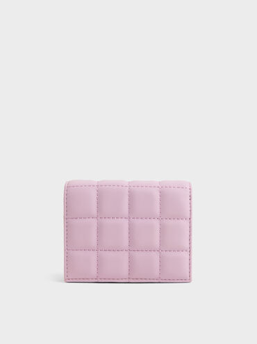 Cassia Quilted Wallet On Chain, Glycine, hi-res