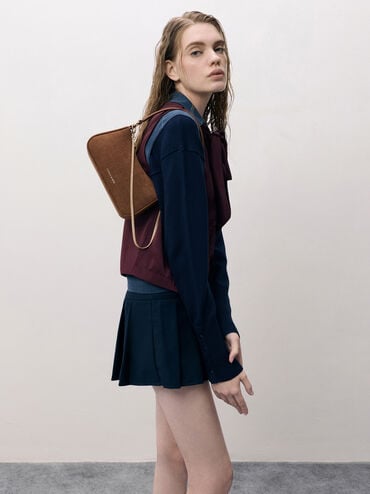 Elspeth Shoulder Bag, Chocolate, hi-res