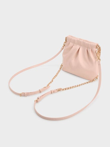 Balo phom chữ nhật Duo Chain-Handle, Soft Pink, hi-res