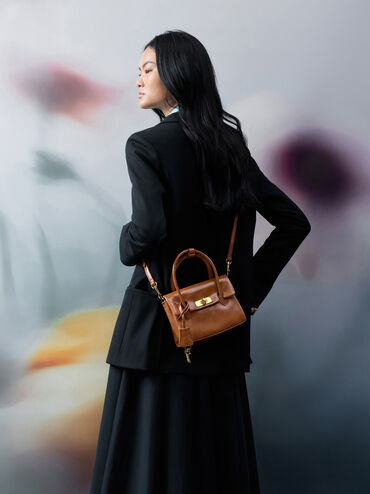 T&uacute;i tote Mini Kerry, Distressed Tan, hi-res