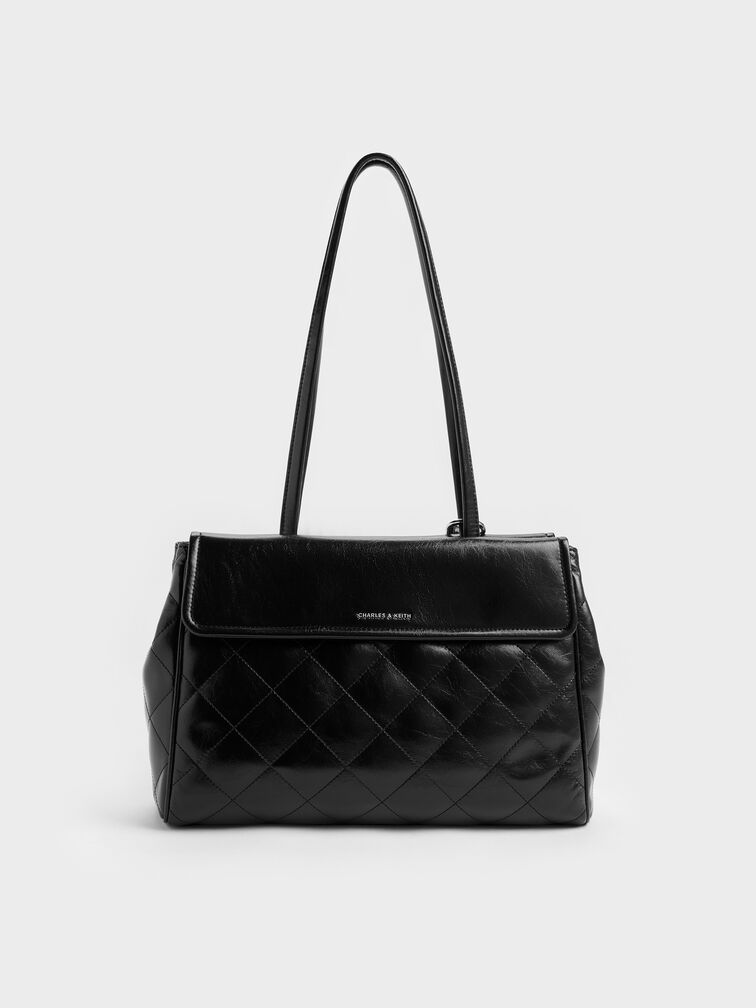 T&uacute;i tote chần b&ocirc;ng XL Apfra, Noir, hi-res