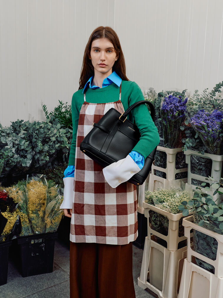 T&uacute;i tote Scottie, Đen, hi-res