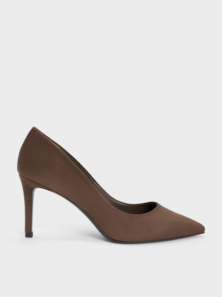Gi&agrave;y cao g&oacute;t mũi nhọn Emmy, Dark Brown Textured, hi-res
