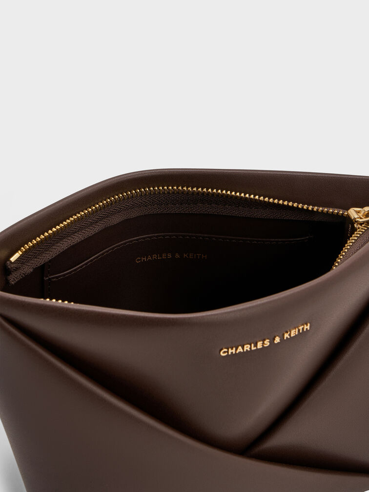 Midori Geometric Crossbody Bag, Espresso Brown, hi-res