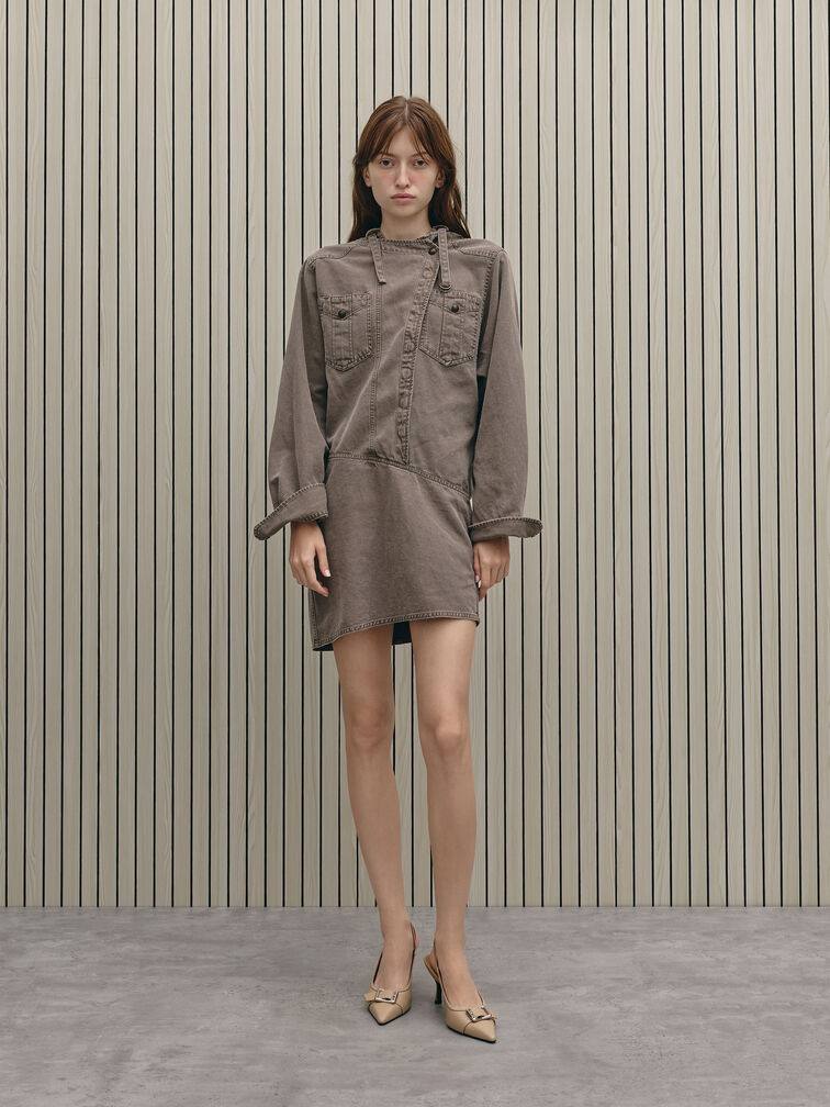 Gi&agrave;y cao g&oacute;t mũi nhọn Anita, N&acirc;u x&aacute;m, hi-res