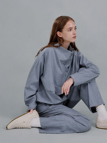 Jace Leather Sneakers, Chalk, hi-res