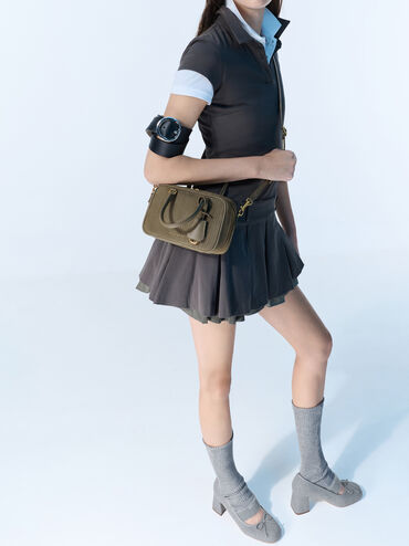 Winona Felt Mary Jane Pumps, Light Grey, hi-res