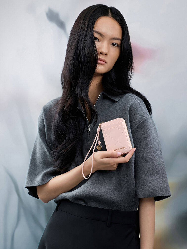 V&iacute; ngắn chần b&ocirc;ng Apfra, Hồng, hi-res