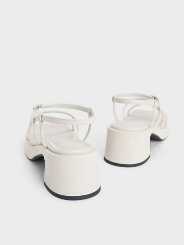 Selene Strappy Sandals, Chalk, hi-res