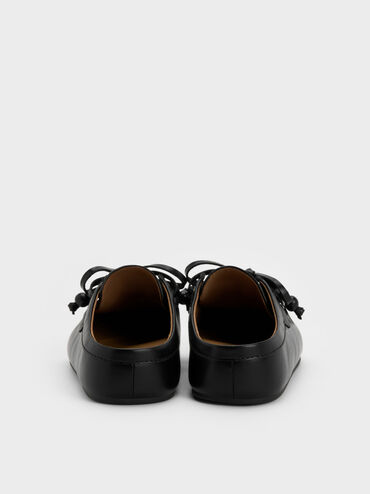 Gale Beaded-Lace Mules, Black, hi-res