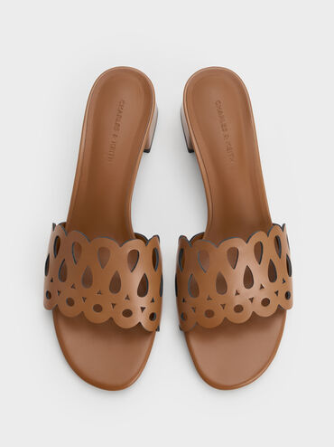 Gi&agrave;y mules cao g&oacute;t Cut-Out, Rượu cognac, hi-res