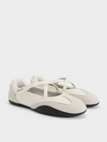 Mika Crossover Mary Jane Sneakers, White, hi-res