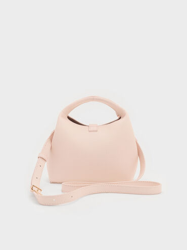 Mini Chance Turn-Lock Bucket Bag, Soft Pink, hi-res