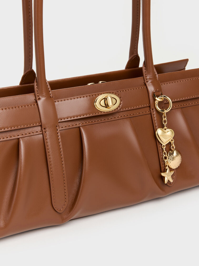 T&uacute;i đeo vai d&aacute;ng d&agrave;i Isolde Belted, Chocolate, hi-res