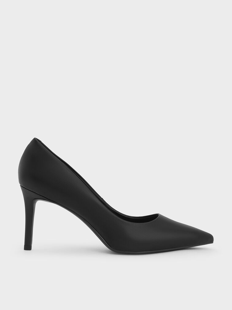 Gi&agrave;y cao g&oacute;t mũi nhọn Pointed Toe Stiletto, Đen, hi-res