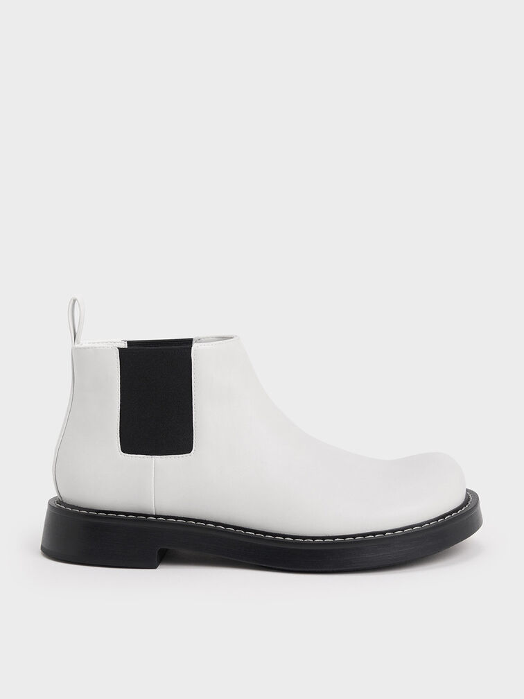 Giày chelsea boots Penelope Pull-Tab, Phấn, hi-res