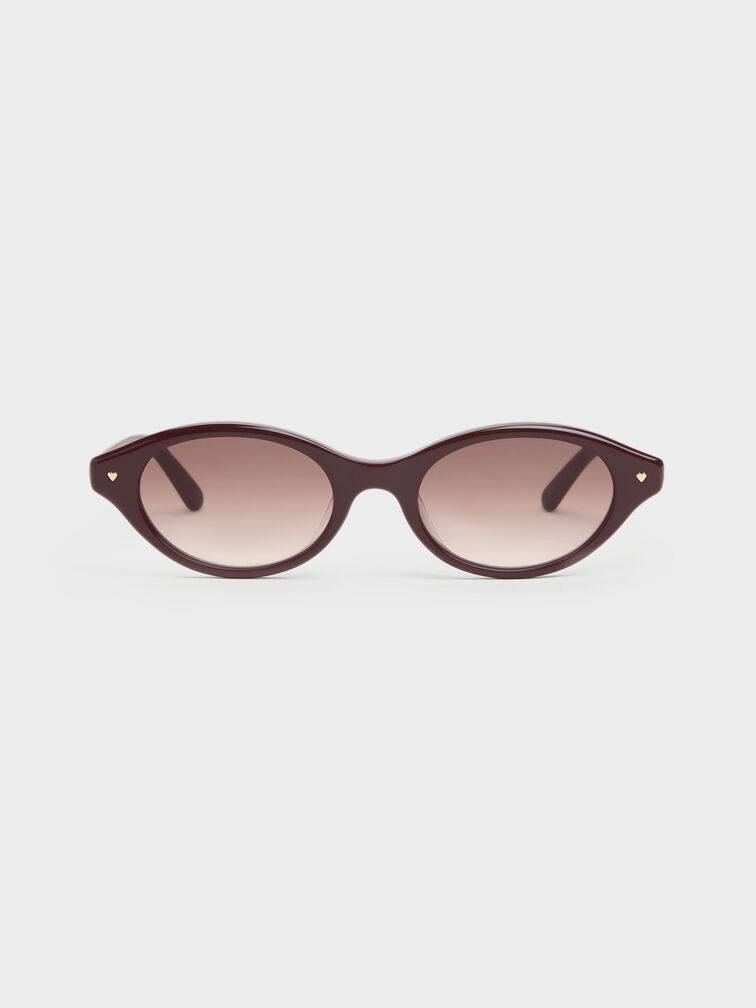 K&iacute;nh m&aacute;t gọng oval Pecola, Wineberry Red, hi-res