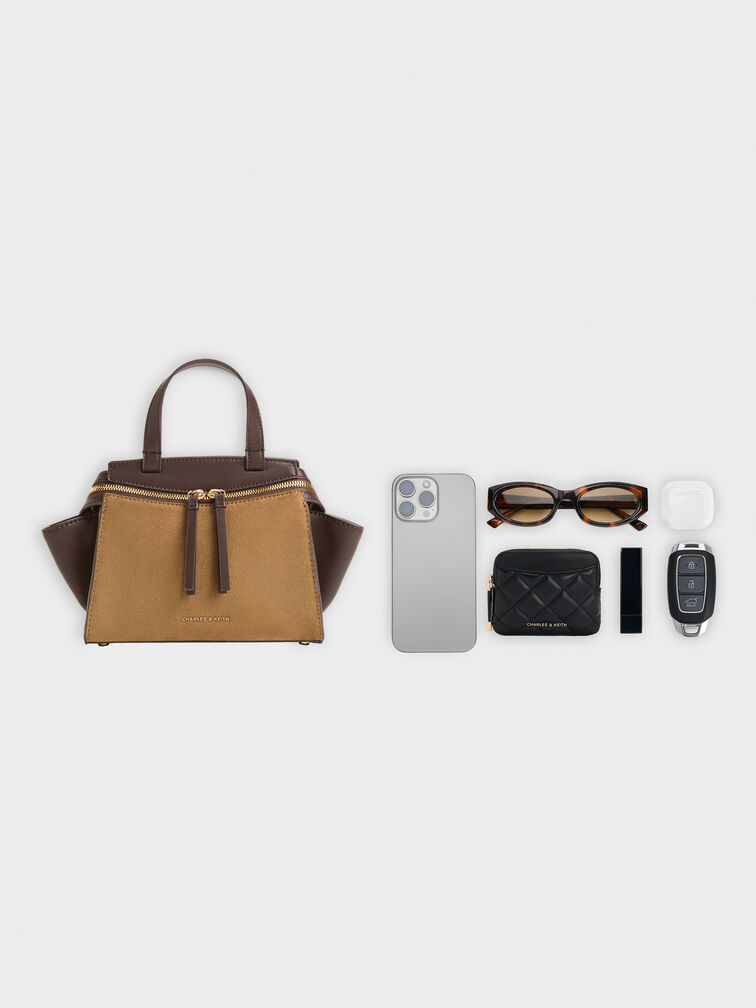 T&uacute;i Cầm Tay H&igrave;nh Thang Phối M&agrave;u Pansy, Sahara Sand, hi-res