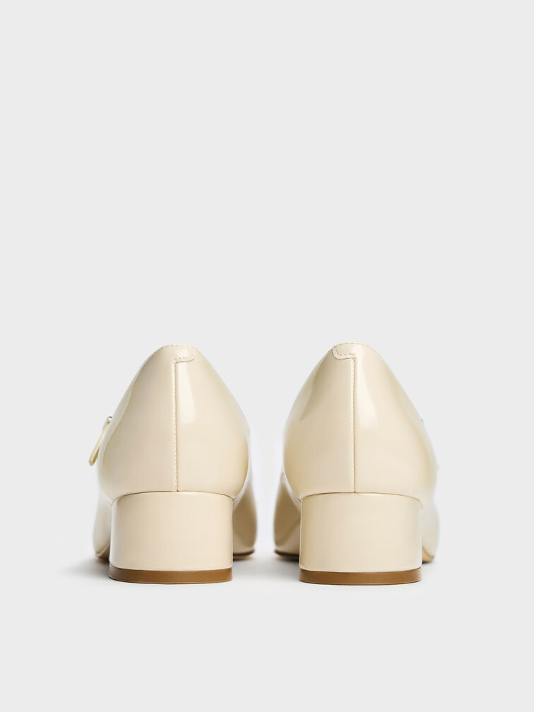 Kelis Rose-Bow Mary Jane Pumps, Beige, hi-res