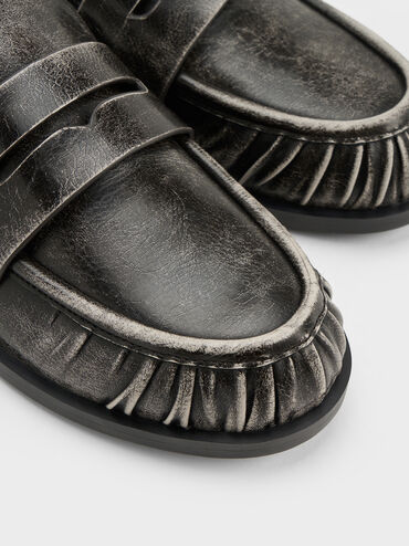 Gi&agrave;y mules mũi tr&ograve;n Dylan, X&aacute;m, hi-res