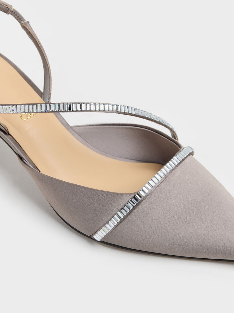 Gi&agrave;y sandals cao g&oacute;t mũi nhọn, X&aacute;m be, hi-res