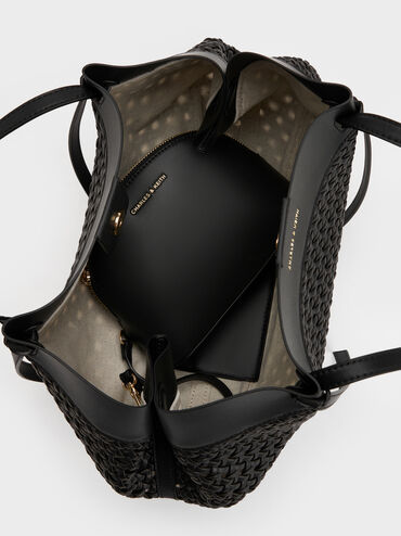 T&uacute;i tote Calla, Đen, hi-res