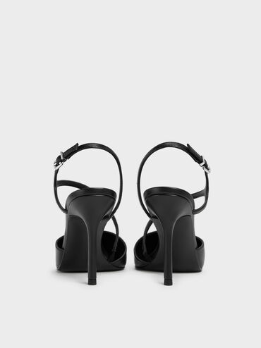 Gi&agrave;y sandals cao g&oacute;t Cordelia, Đen, hi-res