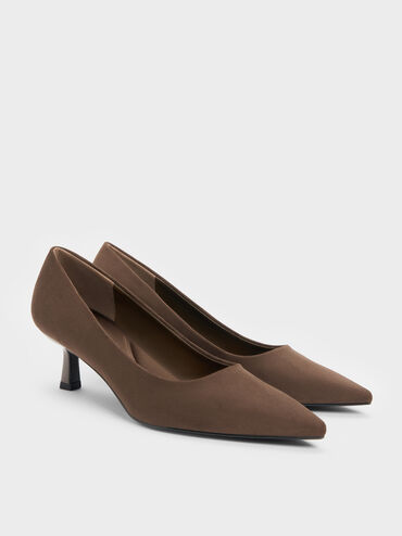 Gi&agrave;y cao g&oacute;t mũi nhọn Emmy, Dark Brown Textured, hi-res
