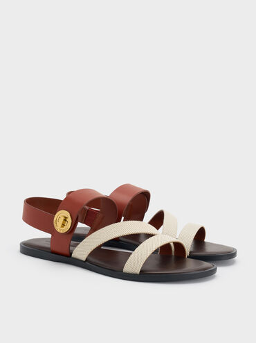 Gi&agrave;y sandals đế bệt Yara Canvas, Nhiều m&agrave;u, hi-res