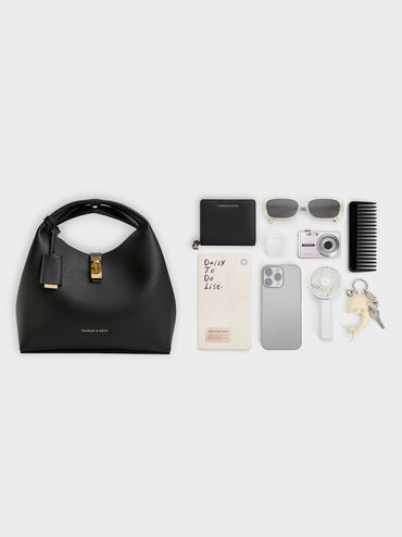 T&uacute;i x&aacute;ch kho&aacute; xoay Chance, Đen, hi-res