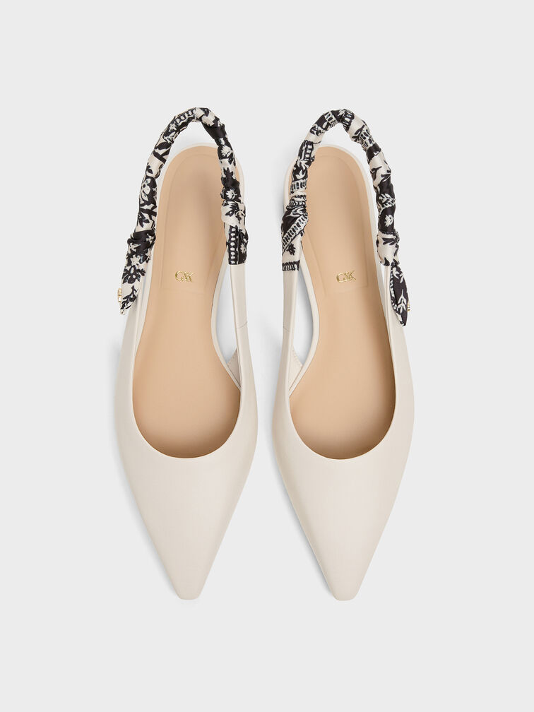 Gi&agrave;y sandals đế thấp Tayari Leather, Phấn, hi-res