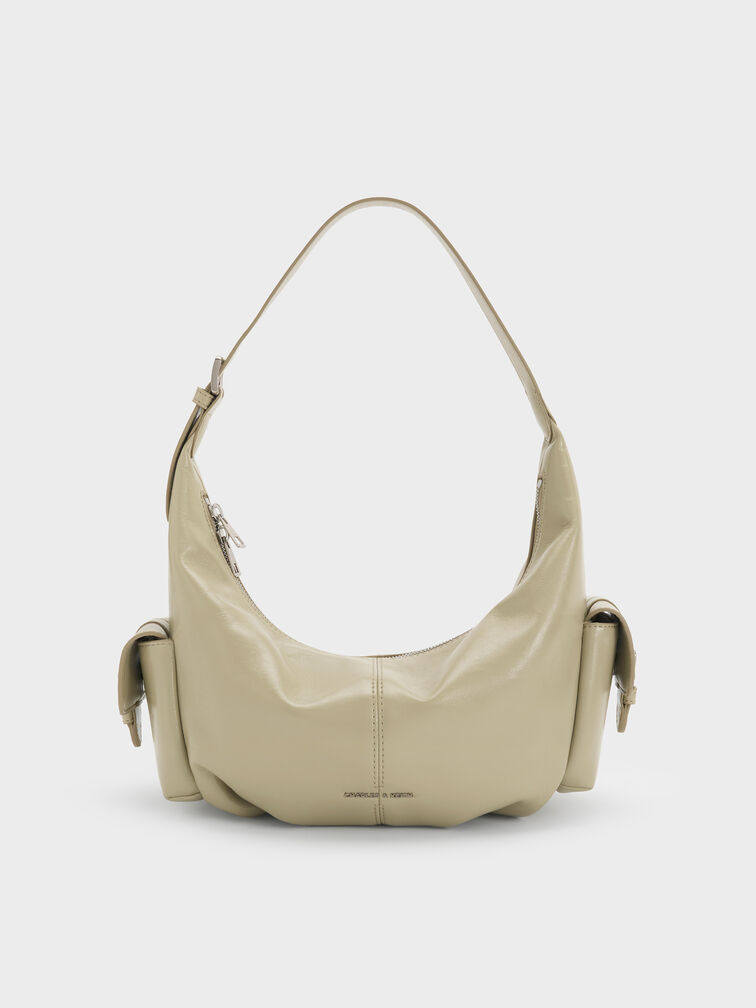 T&uacute;i đeo ch&eacute;o Bessie Side-Pocket, Pale Olive, hi-res
