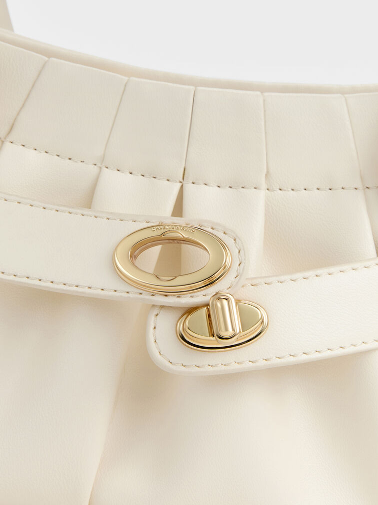 T&uacute;i đeo ch&eacute;o Isolde Belted Ruched, Kem, hi-res