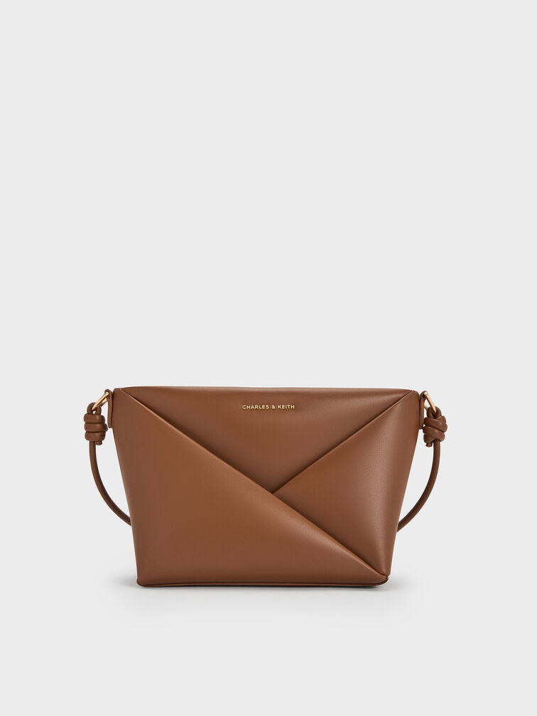 Midori Geometric Crossbody Bag, Chocolate, hi-res