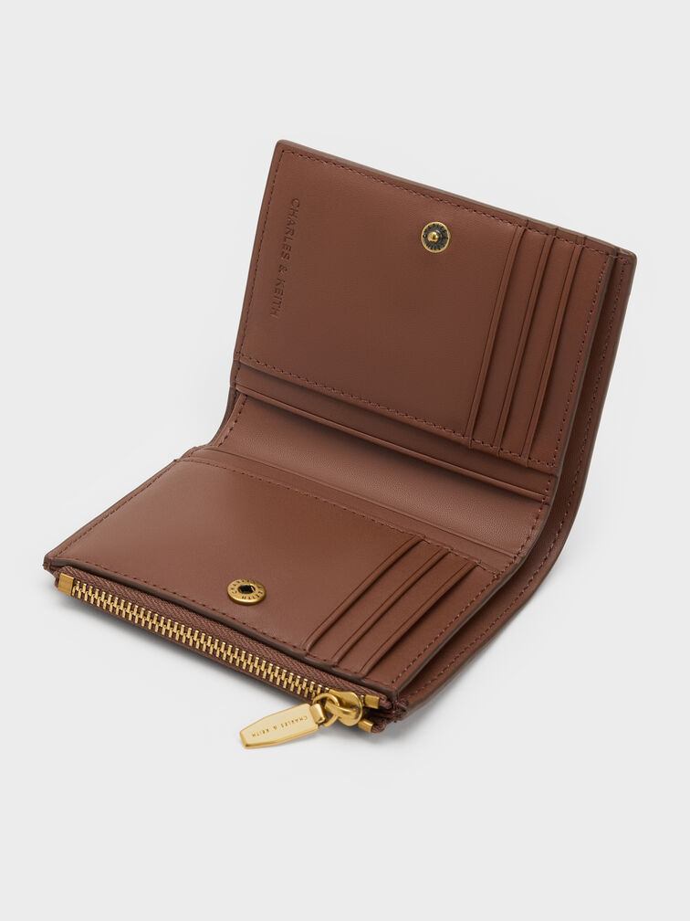 V&iacute; ngắn Harmonee Top Zip, Chocolate, hi-res