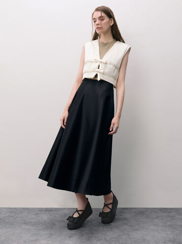 Gi&agrave;y b&uacute;p b&ecirc; đế xuồng Brantley, Đen họa tiết, hi-res