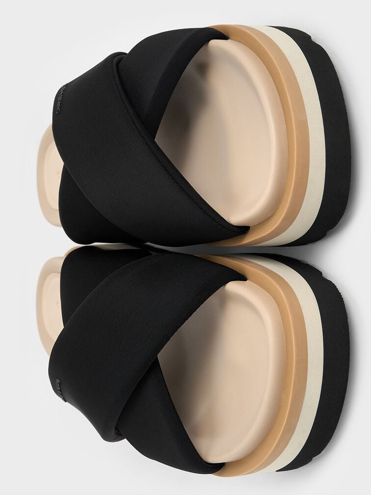 D&eacute;p quai ch&eacute;o Crossover Platform, Đen, hi-res