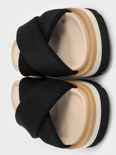 D&eacute;p quai ch&eacute;o Crossover Platform, Đen, hi-res