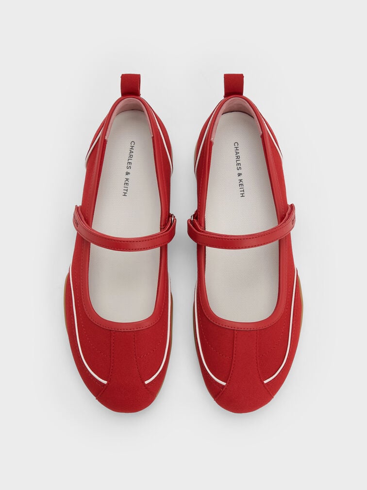 Gi&agrave;y b&uacute;p b&ecirc; quai ngang Louise, Đỏ, hi-res