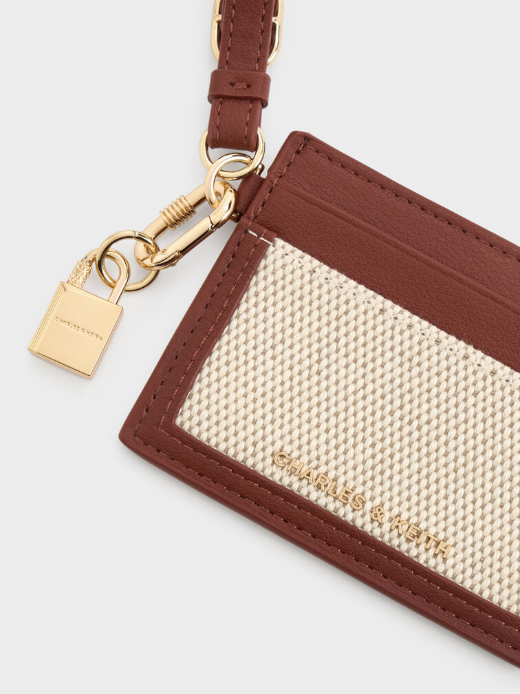 V&iacute; đựng thẻ phom chữ nhật Scottie Canvas, Gạch, hi-res