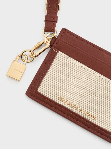 V&iacute; đựng thẻ phom chữ nhật Scottie Canvas, Gạch, hi-res