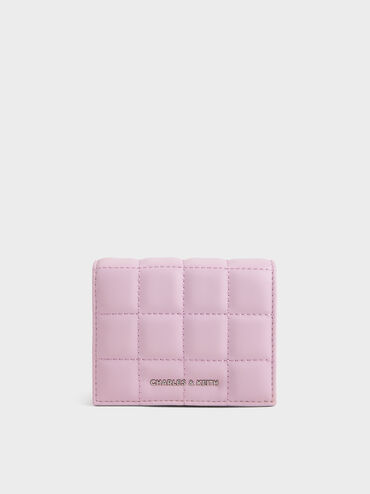 Cassia Quilted Wallet On Chain, Glycine, hi-res