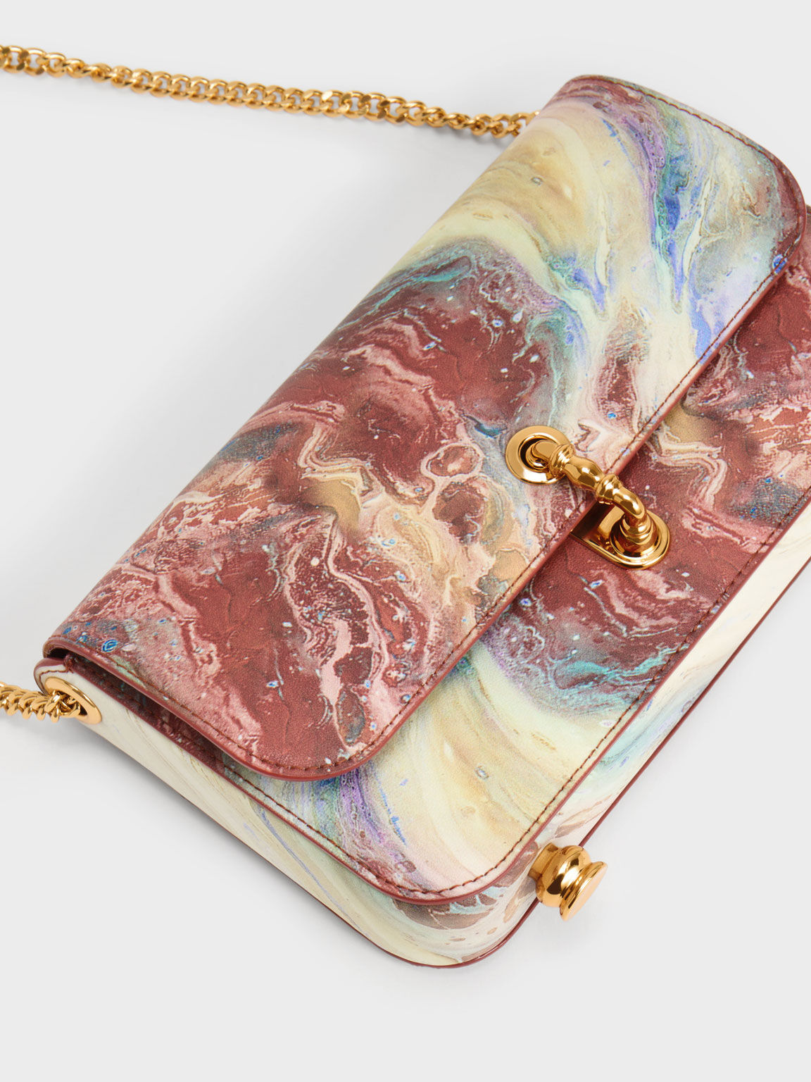 Clutch thời trang Meriah Swirl-Print, Nhiều màu, hi-res