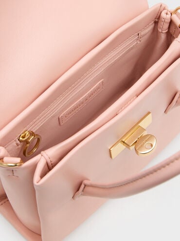 T&uacute;i tote Mini Kerry, Hồng, hi-res