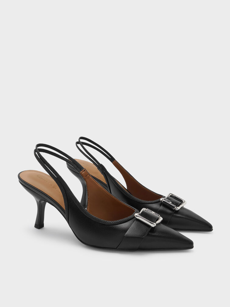 Gi&agrave;y cao g&oacute;t mũi nhọn Anita, Đen, hi-res