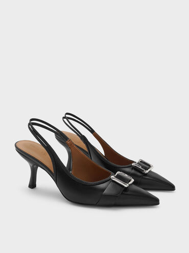 Gi&agrave;y cao g&oacute;t mũi nhọn Anita, Đen, hi-res